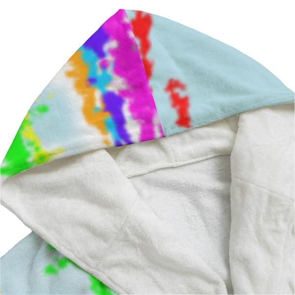 Bunter Bademantel Alec aus Flanell – flauschig & farbenfroh, Größen S–2XL